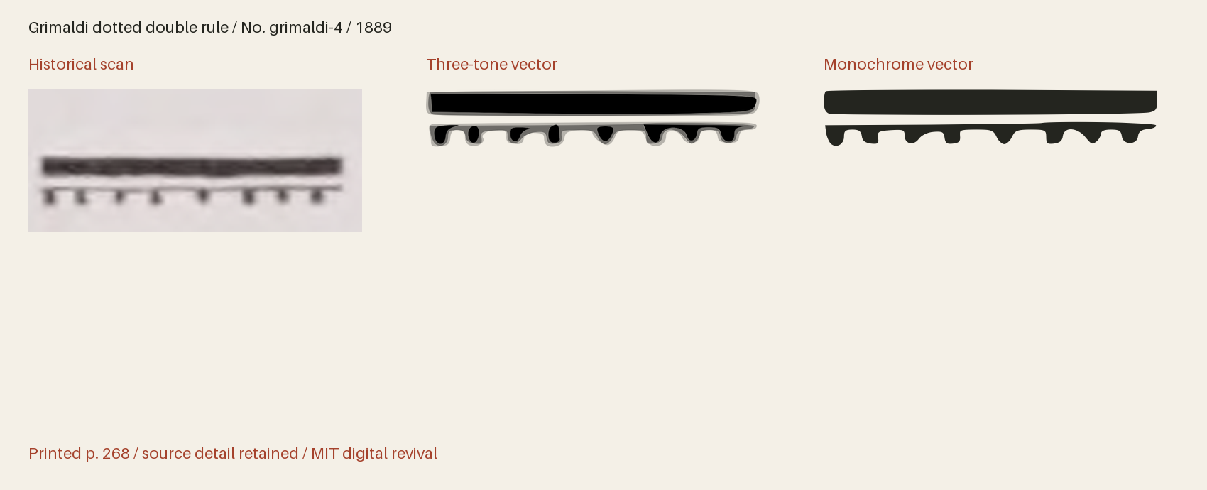Historical scan beside the three-tone and monochrome vector revivals