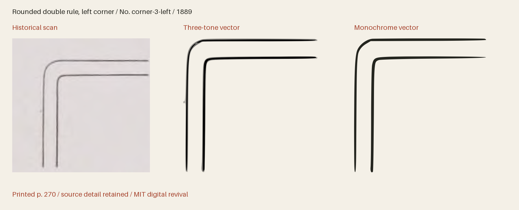 Historical scan beside the three-tone and monochrome vector revivals