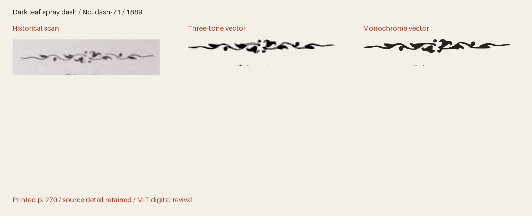 Historical scan beside the three-tone and monochrome vector revivals
