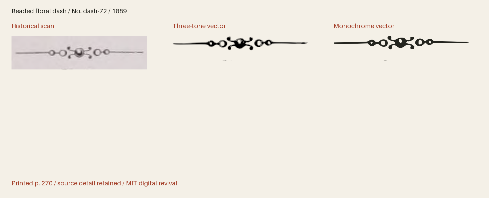 Historical scan beside the three-tone and monochrome vector revivals