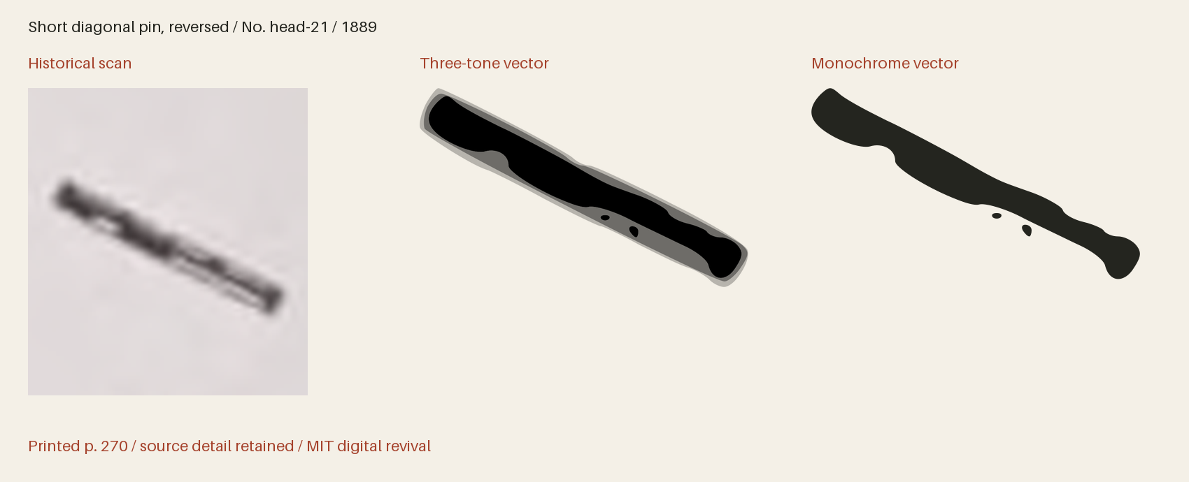 Historical scan beside the three-tone and monochrome vector revivals