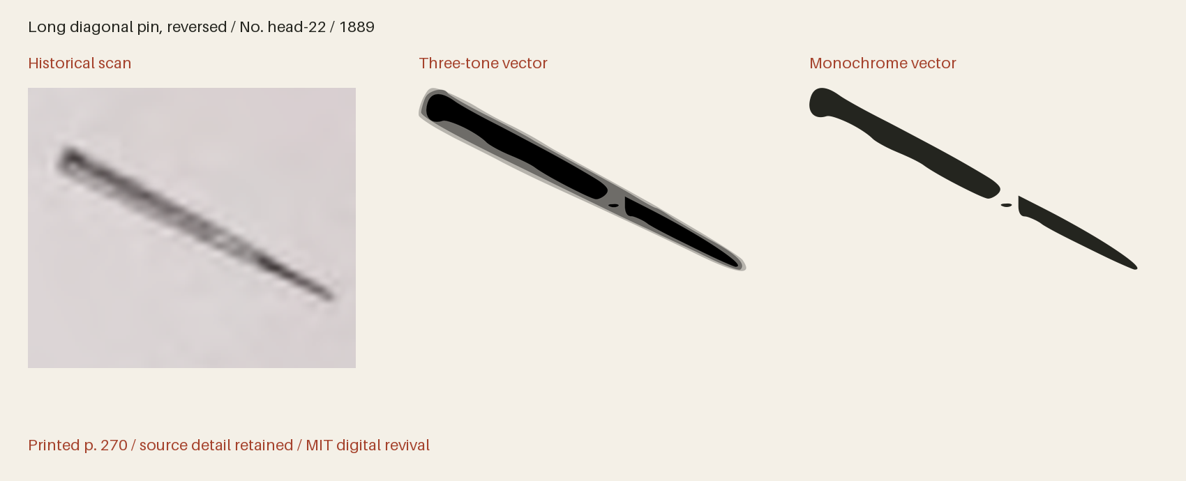 Historical scan beside the three-tone and monochrome vector revivals