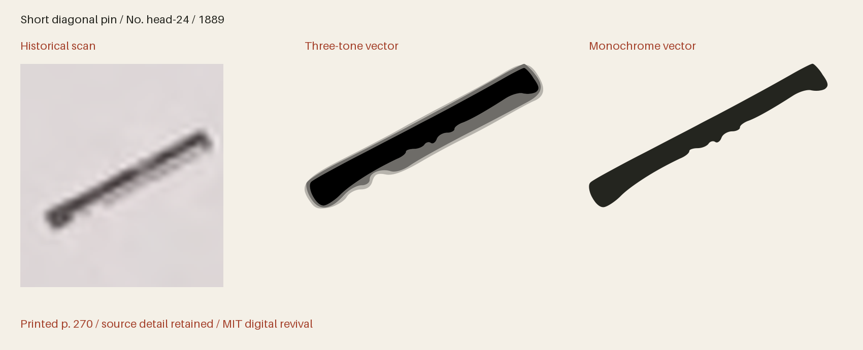 Historical scan beside the three-tone and monochrome vector revivals