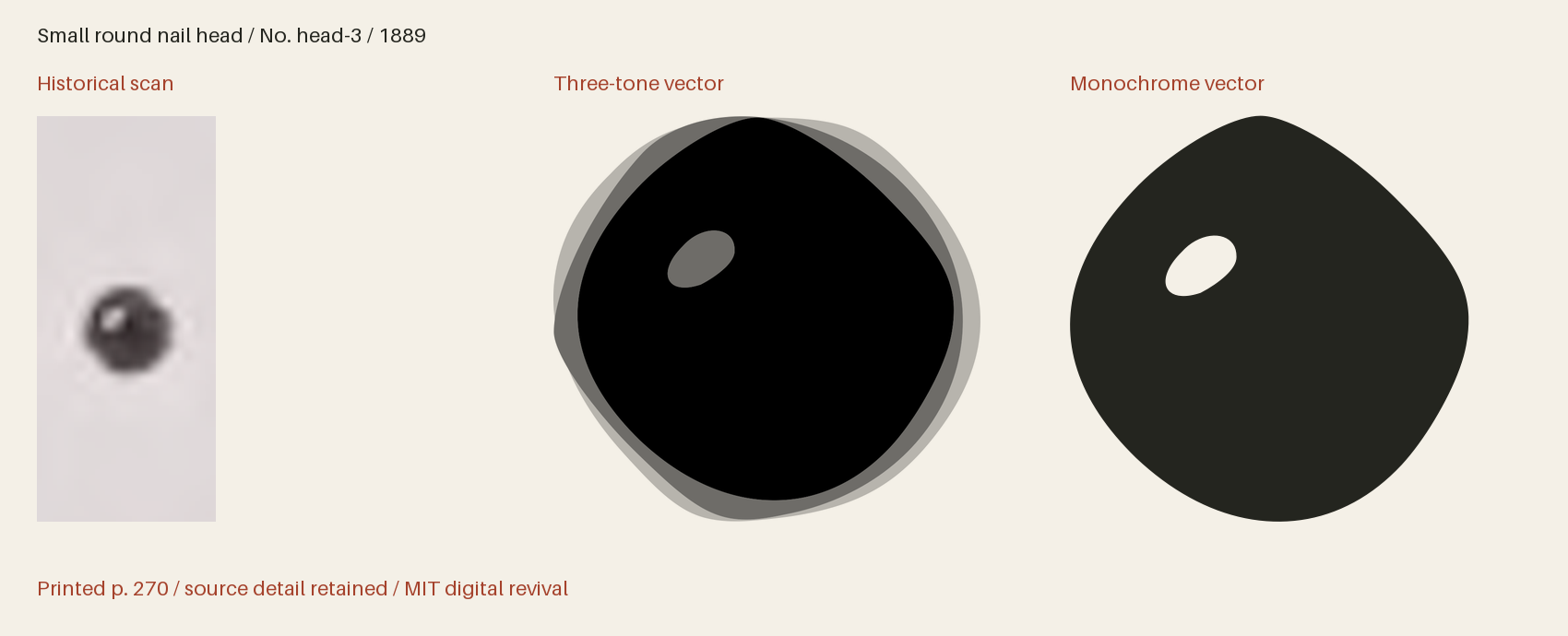 Historical scan beside the three-tone and monochrome vector revivals