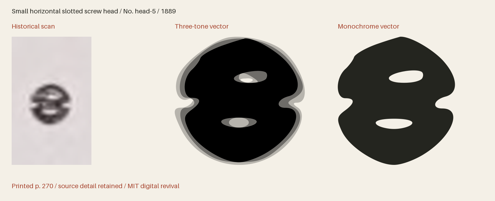 Historical scan beside the three-tone and monochrome vector revivals
