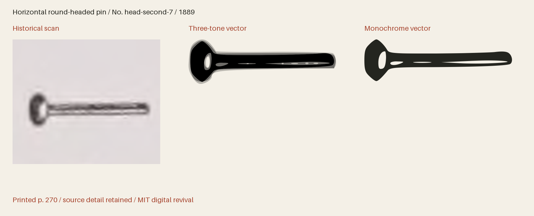 Historical scan beside the three-tone and monochrome vector revivals