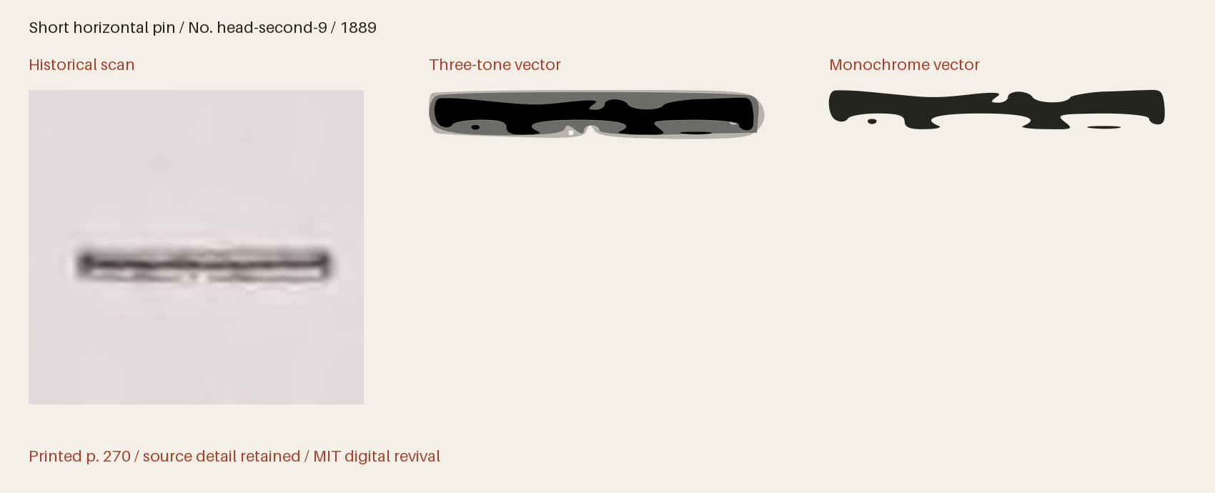 Historical scan beside the three-tone and monochrome vector revivals