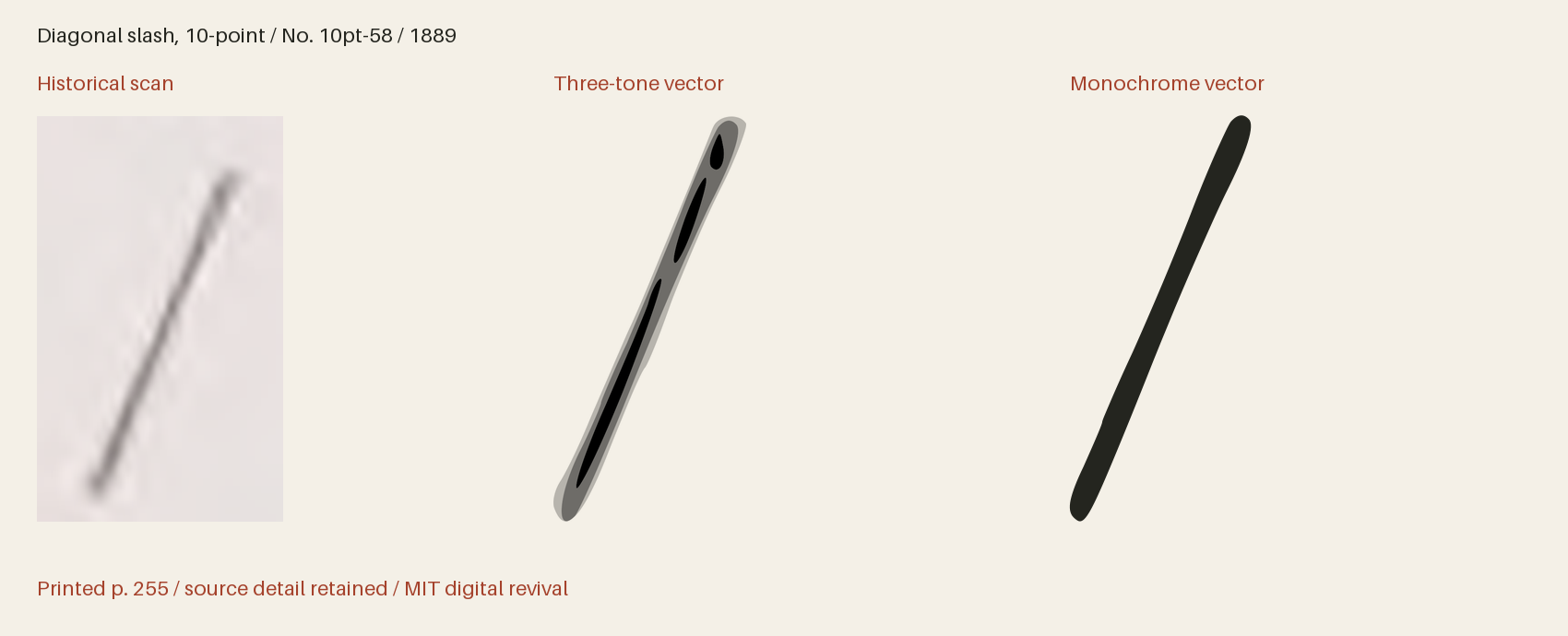 Historical scan beside the three-tone and monochrome vector revivals