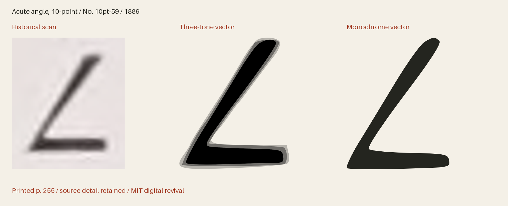 Historical scan beside the three-tone and monochrome vector revivals