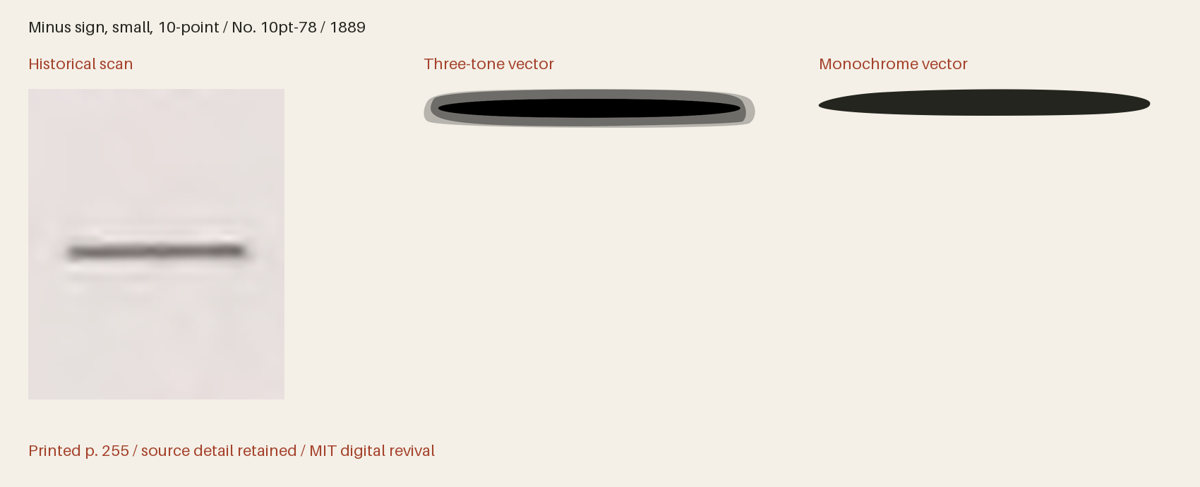 Historical scan beside the three-tone and monochrome vector revivals