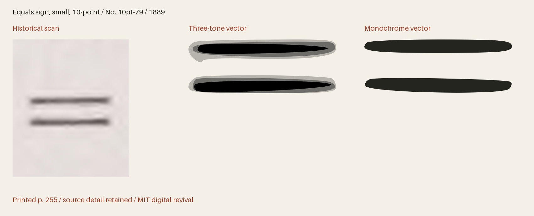 Historical scan beside the three-tone and monochrome vector revivals