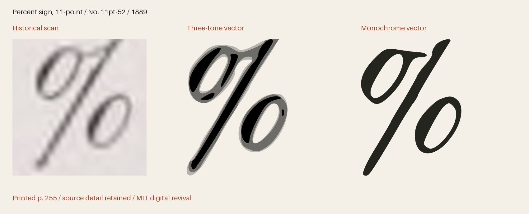 Historical scan beside the three-tone and monochrome vector revivals