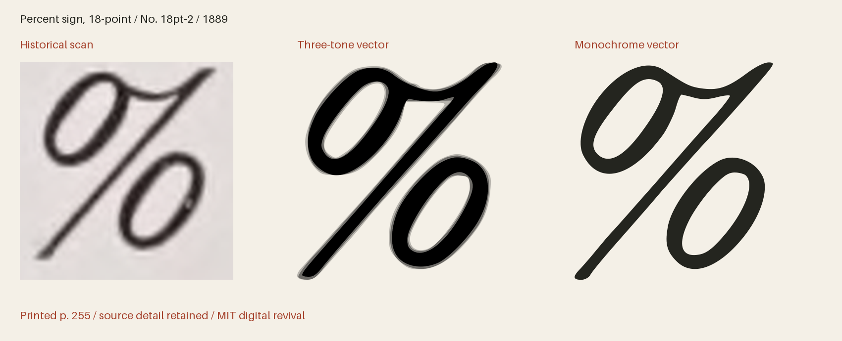 Historical scan beside the three-tone and monochrome vector revivals