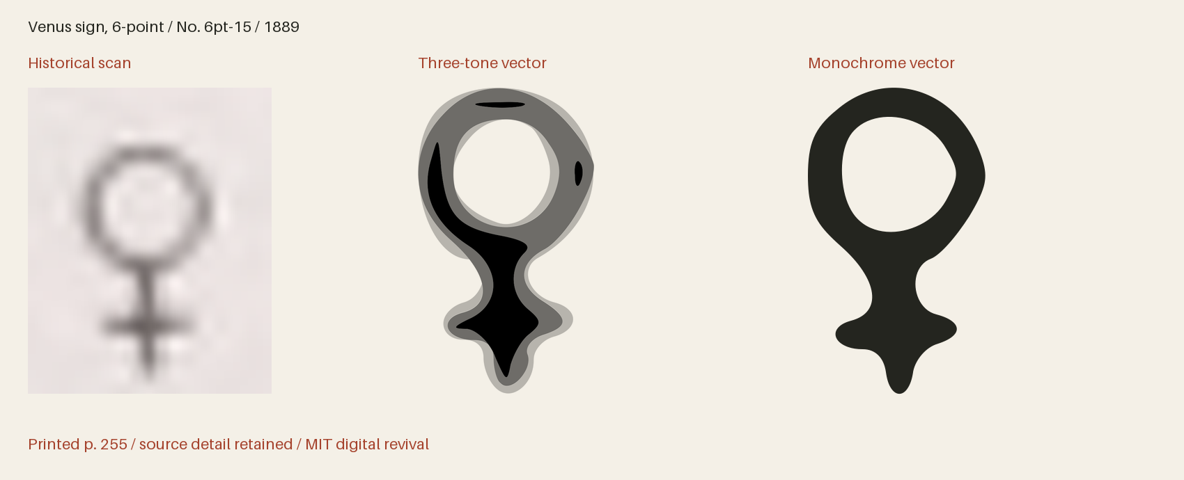 Historical scan beside the three-tone and monochrome vector revivals