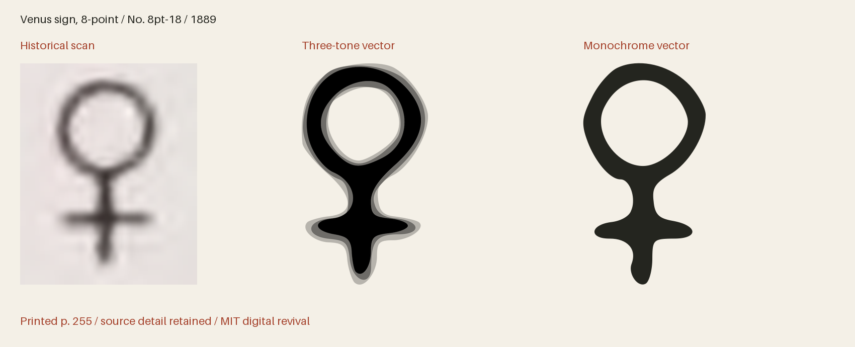 Historical scan beside the three-tone and monochrome vector revivals