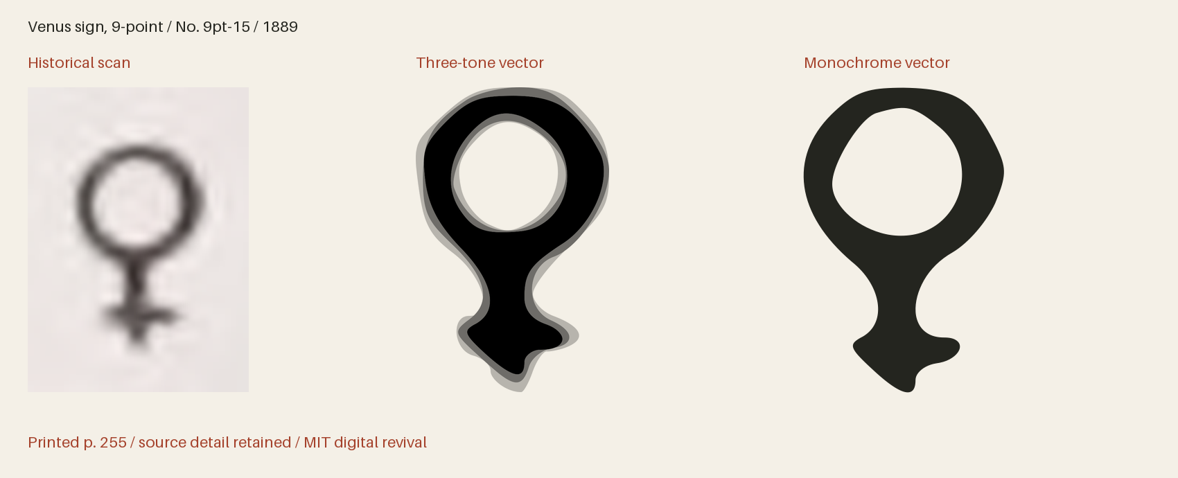 Historical scan beside the three-tone and monochrome vector revivals