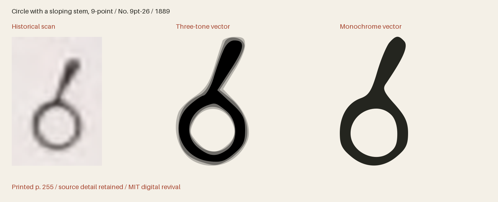 Historical scan beside the three-tone and monochrome vector revivals