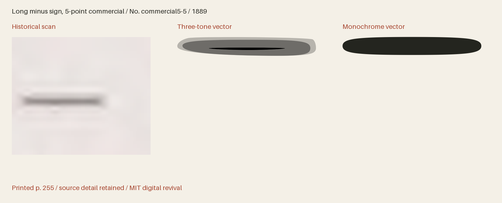 Historical scan beside the three-tone and monochrome vector revivals