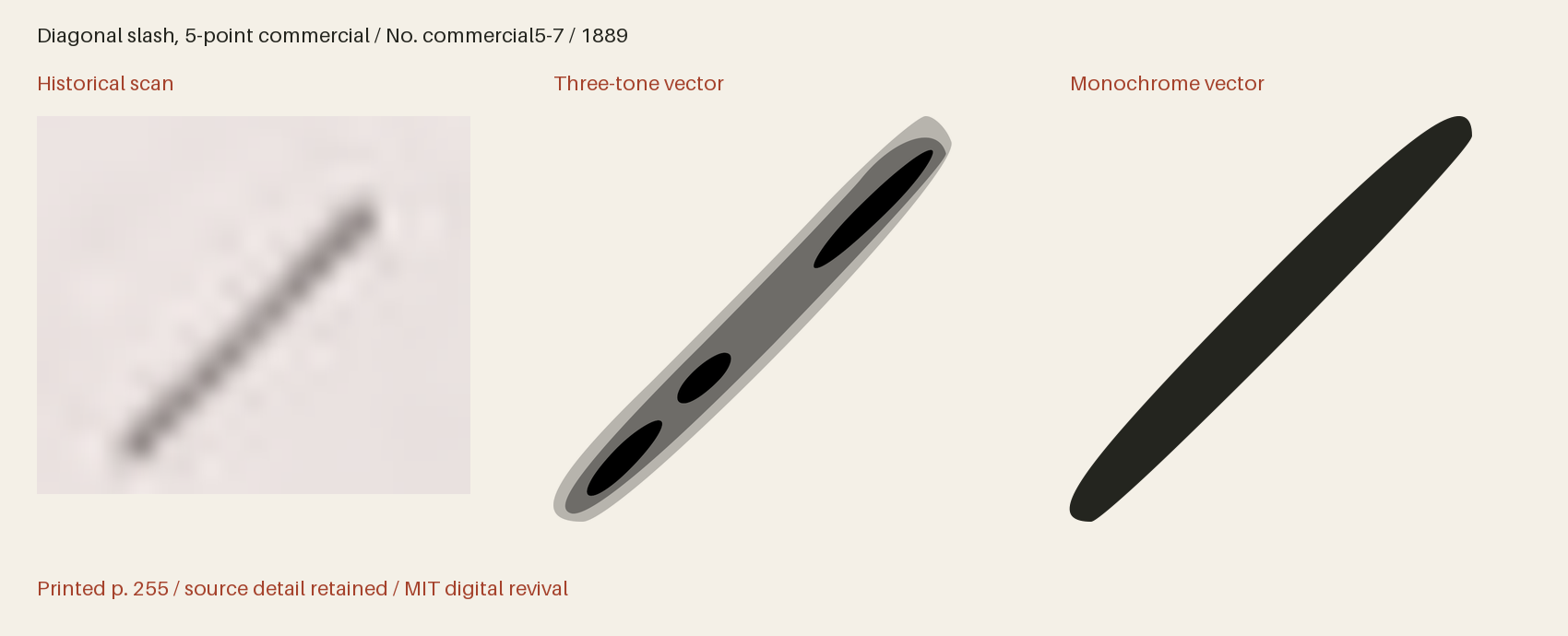 Historical scan beside the three-tone and monochrome vector revivals