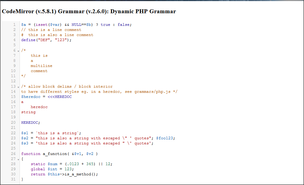 php-grammar
