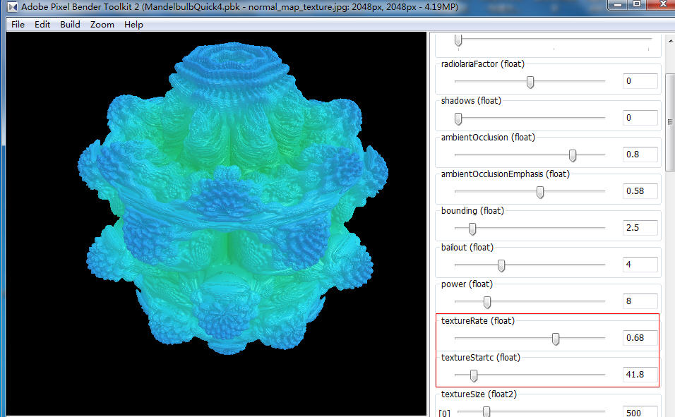 operation gui of pixel bender toolkit