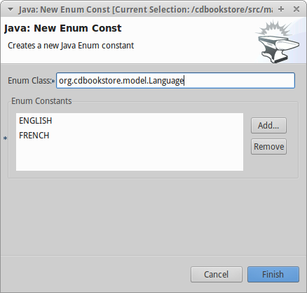 new enum const