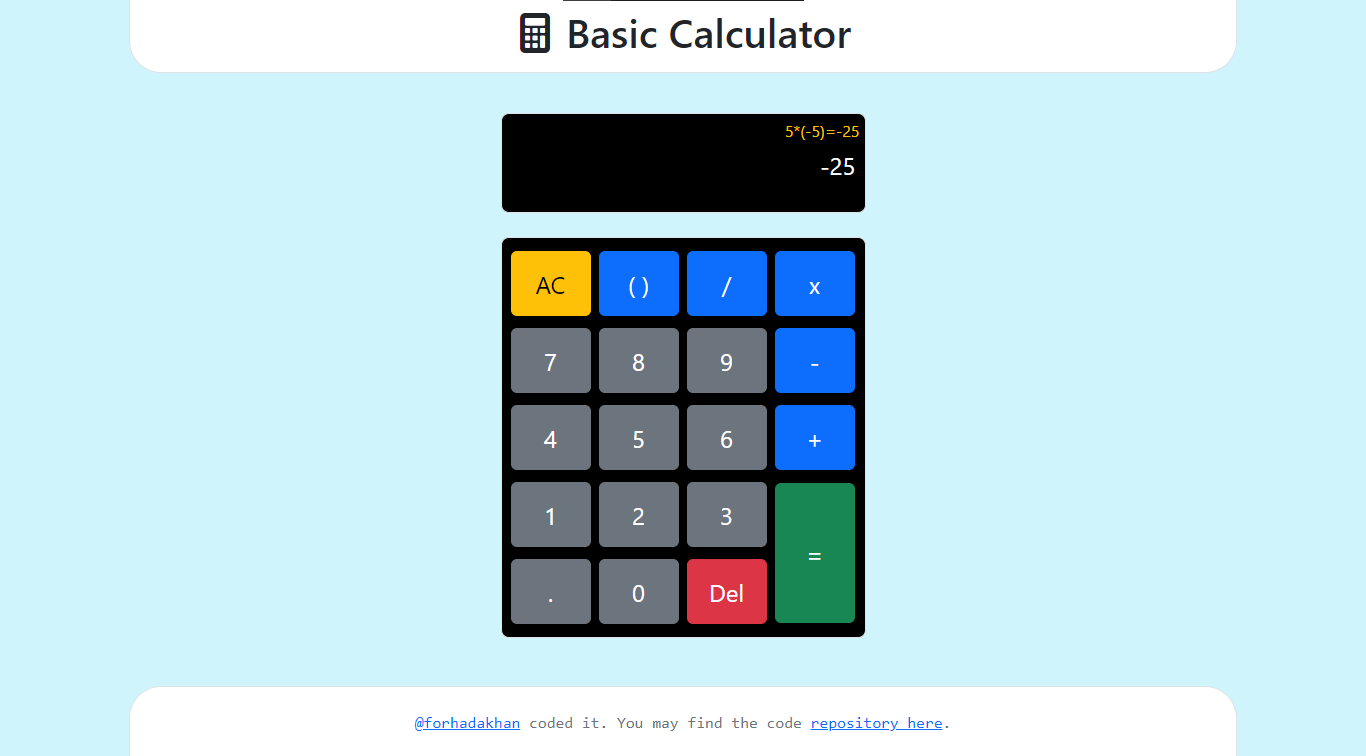 Calculator Screenshot