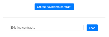 Create payments contract