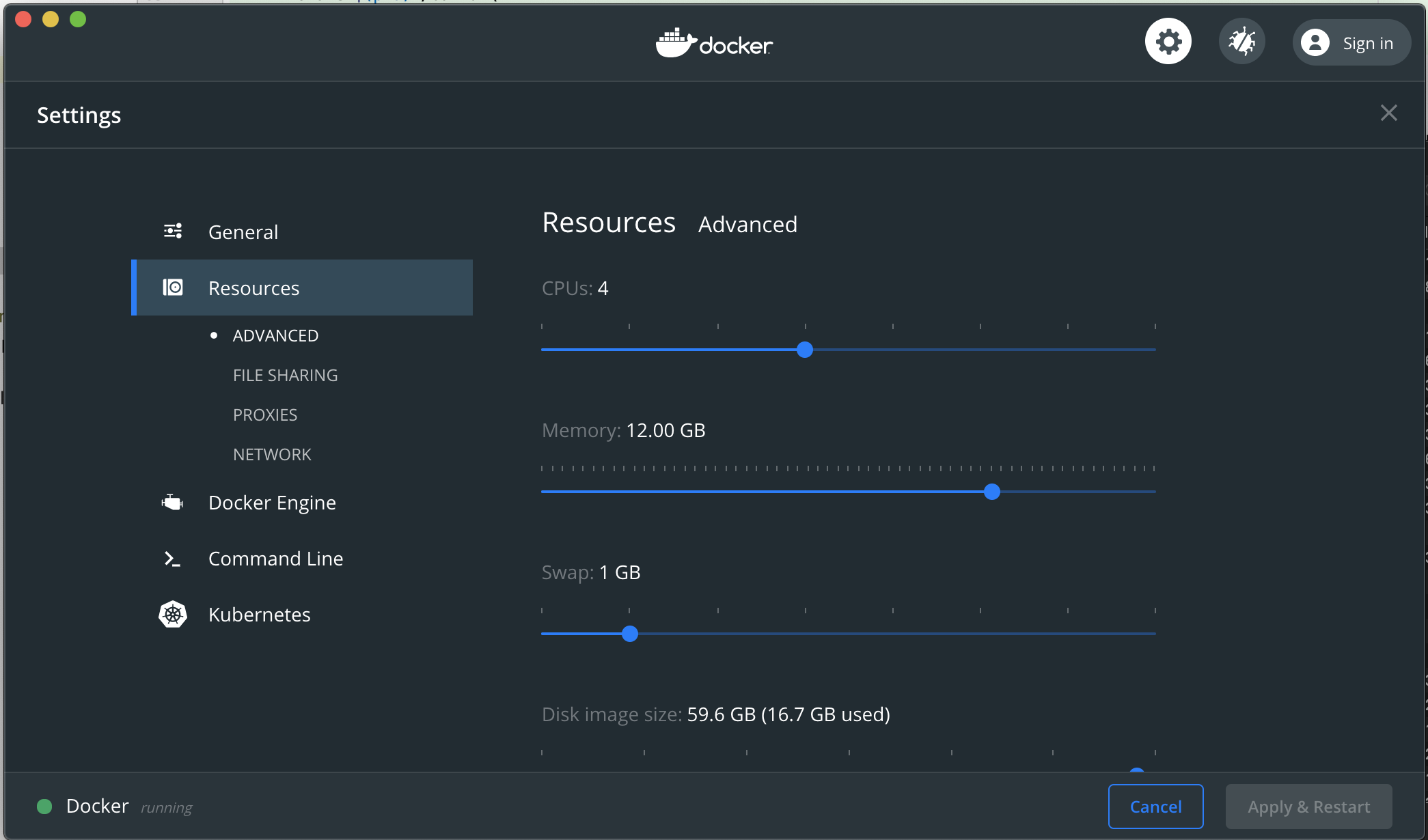 docker-mac-memory