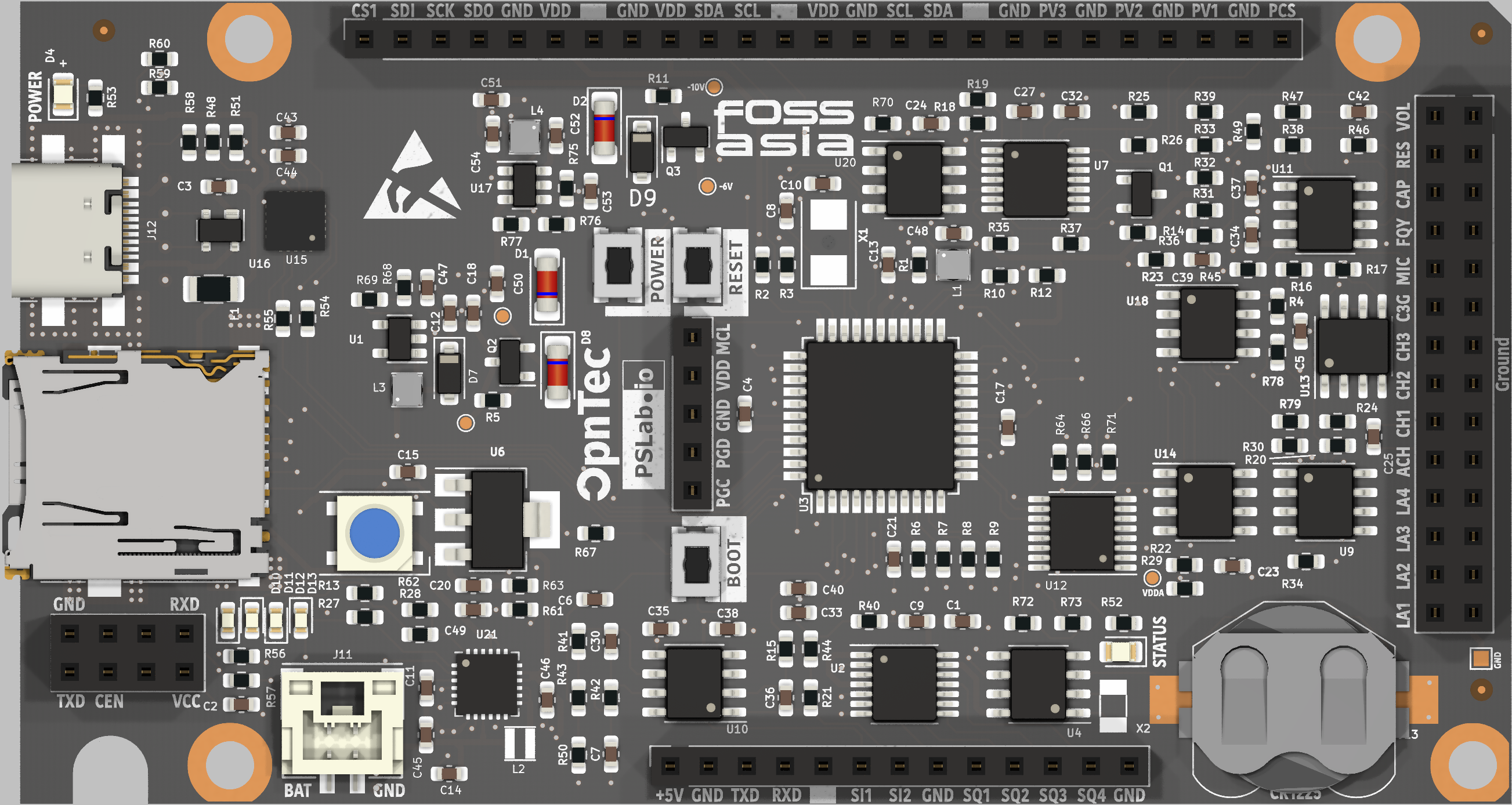 Pslab hardware, from the project README