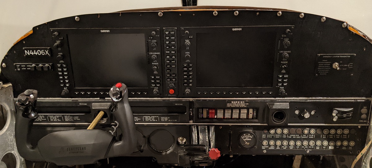 Inside the cockpit