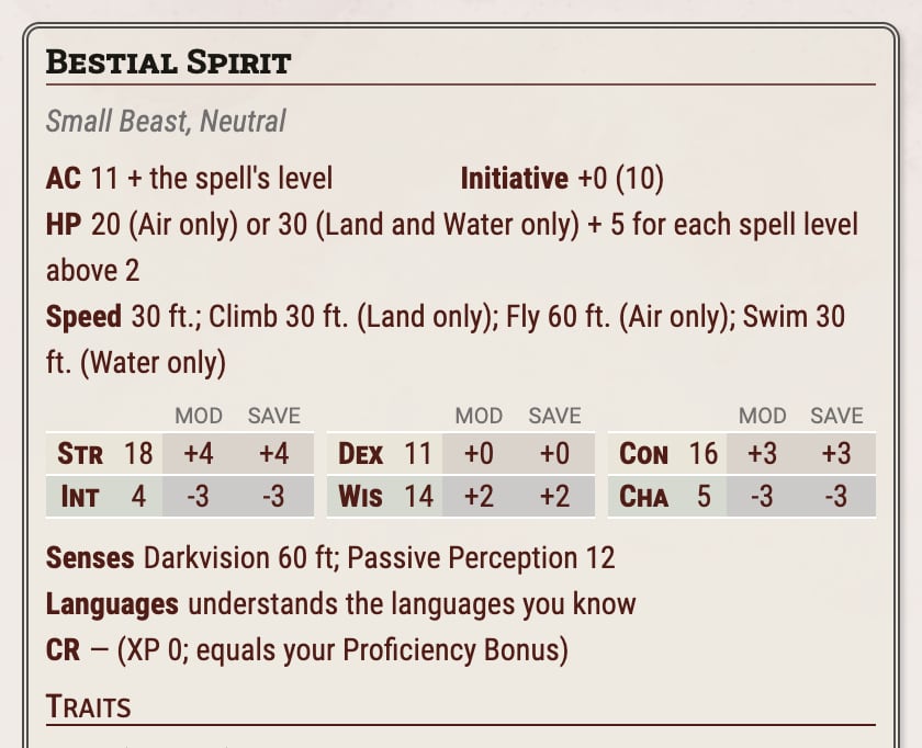 Stat Block Overrides
