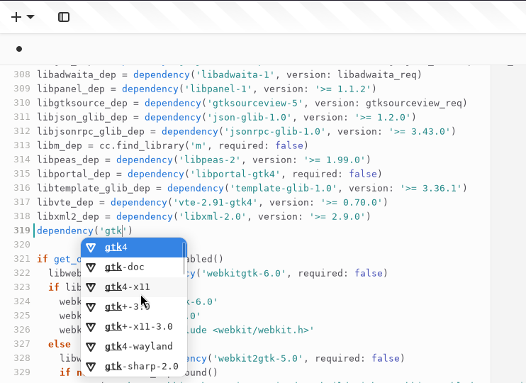 Special integration for pkg-config