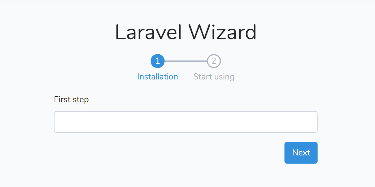 Laravel wizard main image.