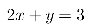 Sample of a formula