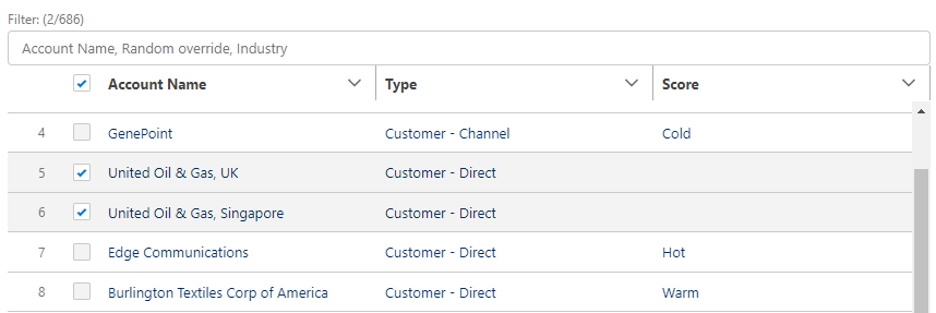 Multi-select with maxed selection filtering a field