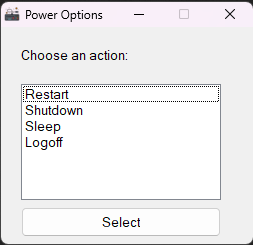 Power Menu