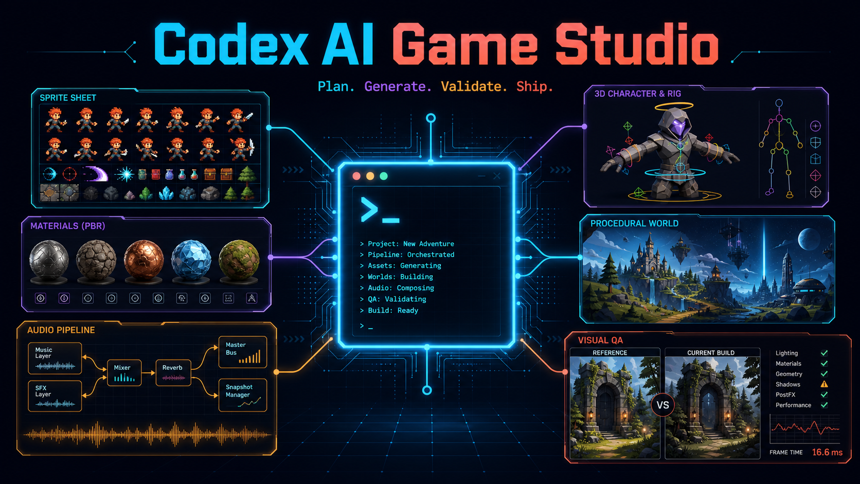 Codex AI Game Studio workflow