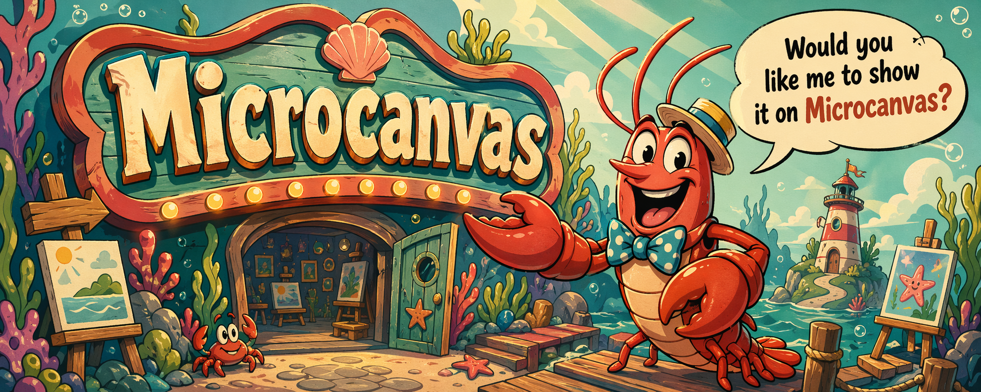 Microcanvas banner