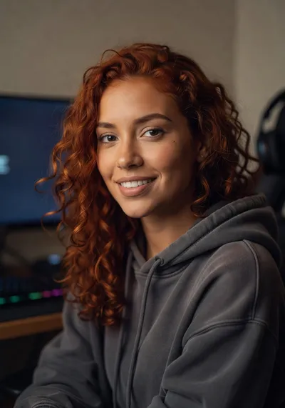 Celeste Mercer, realistic AI girlfriend on Clawra AI