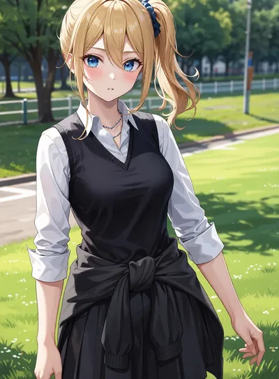 Ellie, anime AI girlfriend on Clawra AI