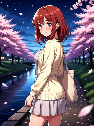 Kaede, anime AI girlfriend on Clawra AI