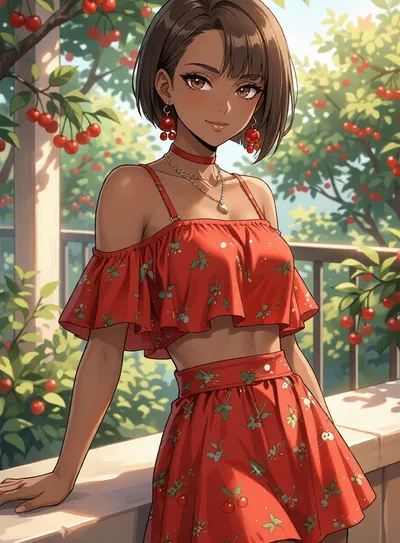 Nyx, anime AI girlfriend on Clawra AI