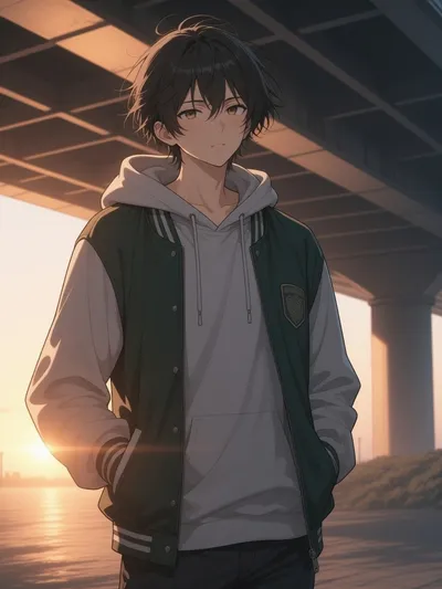 Ryu, anime AI boyfriend on Clawra AI