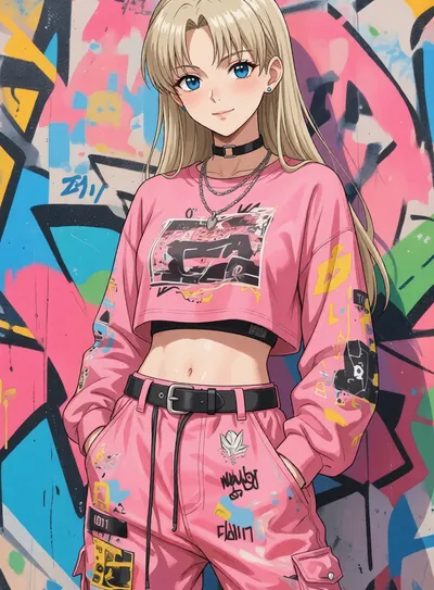 Suzumi, anime AI girlfriend on Clawra AI