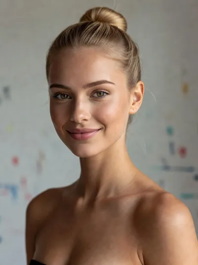 Violet Ellison, realistic AI girlfriend on Clawra AI