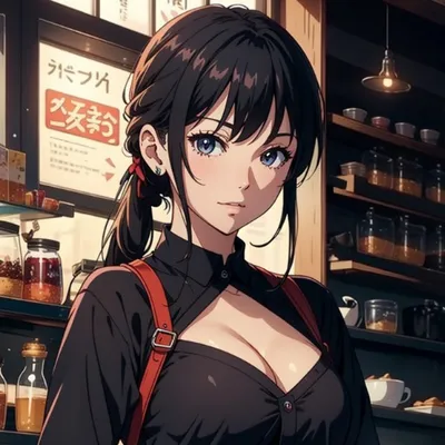 Tsubaki, anime AI girlfriend on Clawra AI