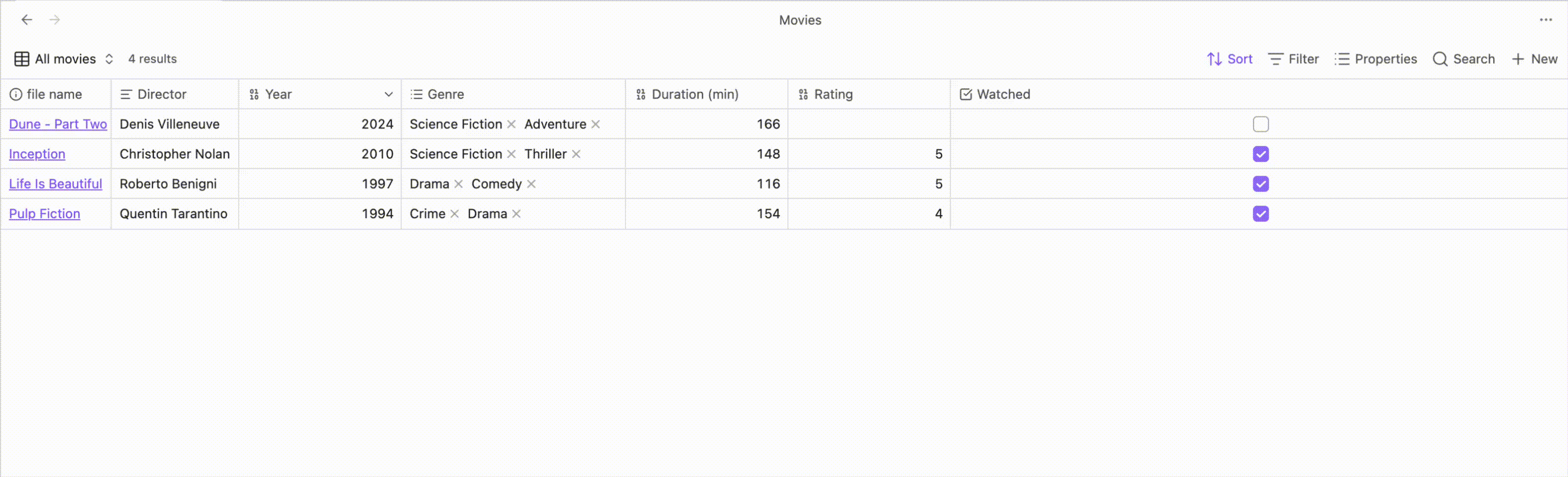 Inline editing and pill select menu in action