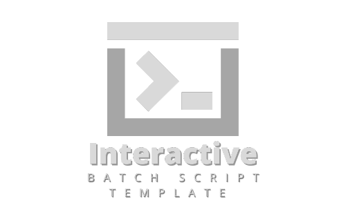 Interactive-Batch-Script-Template Logo