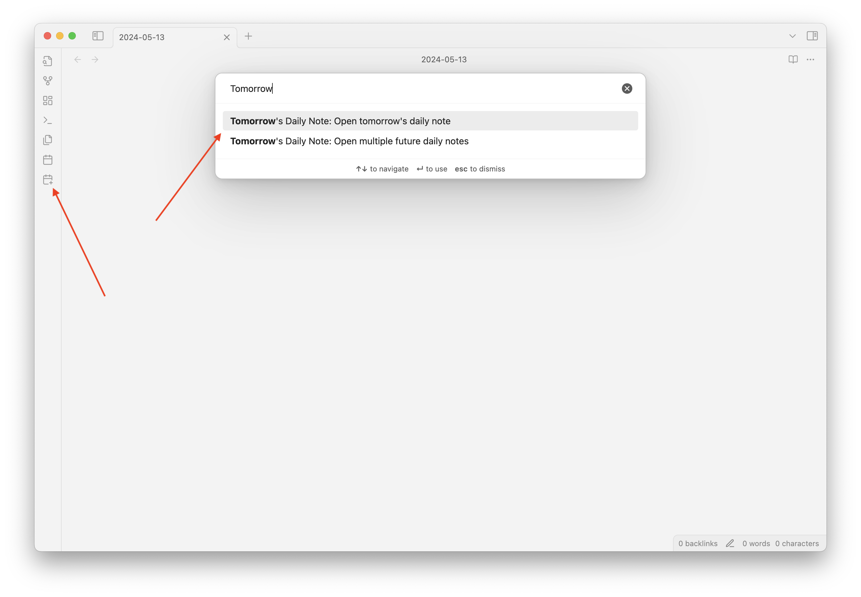 Basic command preview